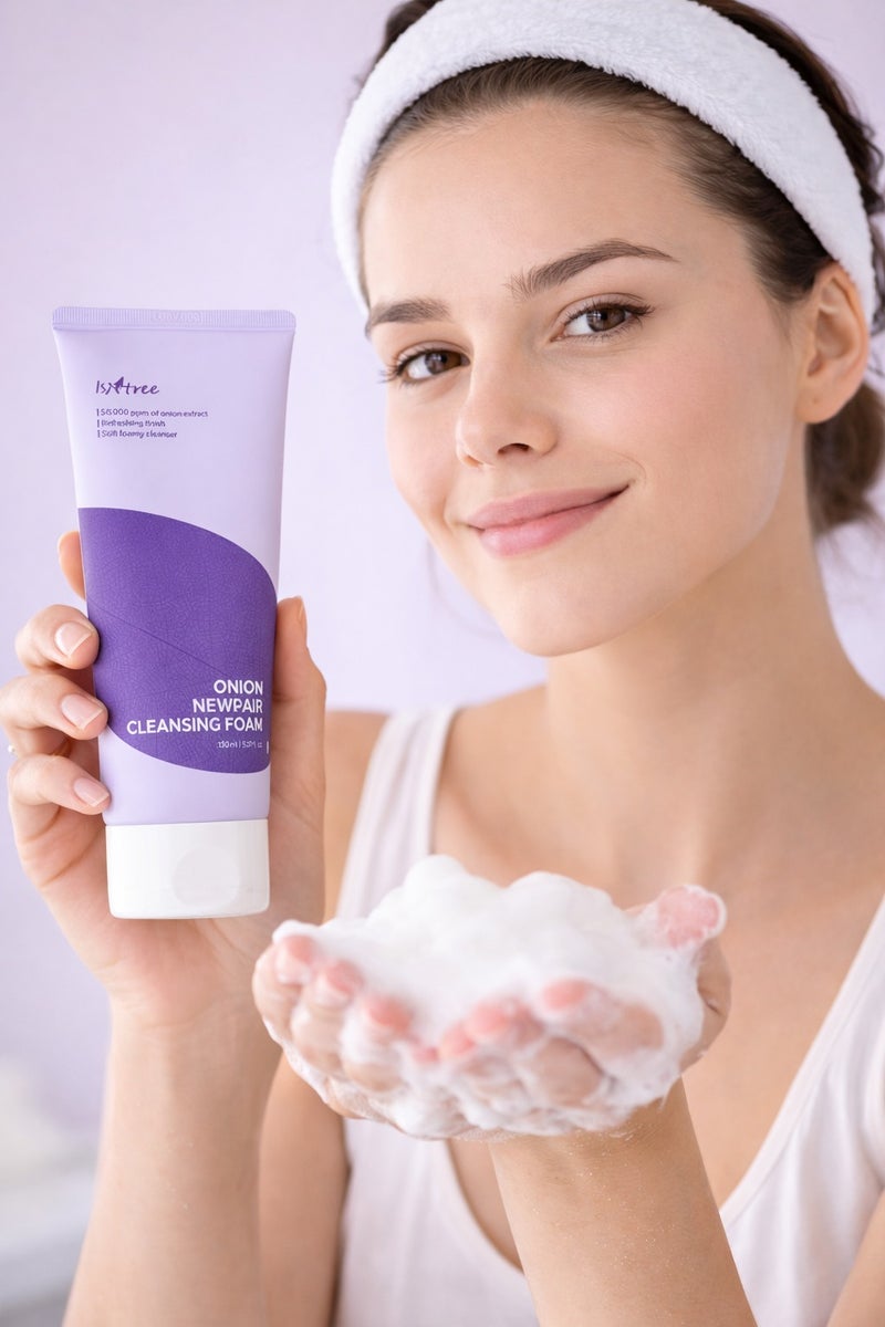 ايسنتري غسول رغوي لطيف برائحة البصل من نيوبير - غسول رغوي لطيف للبشرة الحساسة (150 مل) - Image 1